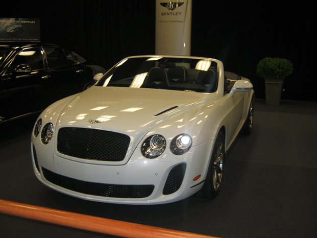 car show Bentley white