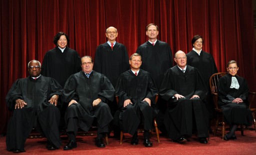 The Justices of the US Supreme Court sit