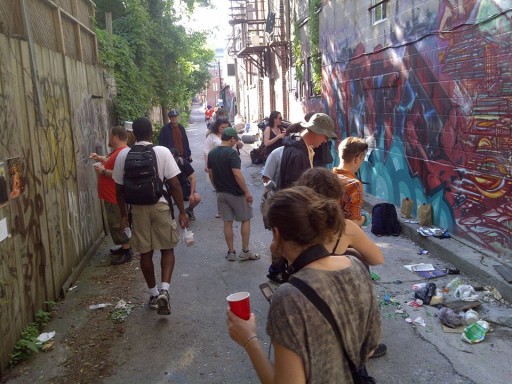 dumpster dive art drive