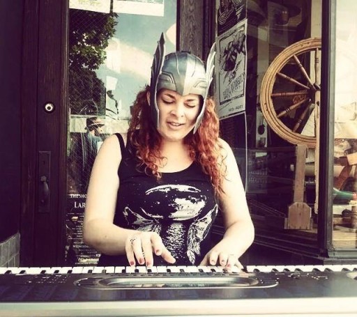 Erica Wolfling performing.