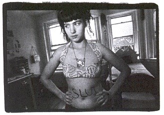 Kathleen Hanna from Bikini Kill.