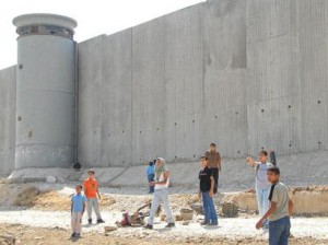 the wall