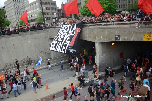 Montreal May 22 protest