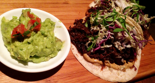 Tacos and guac at Joverse Tacos and guac at Joverse