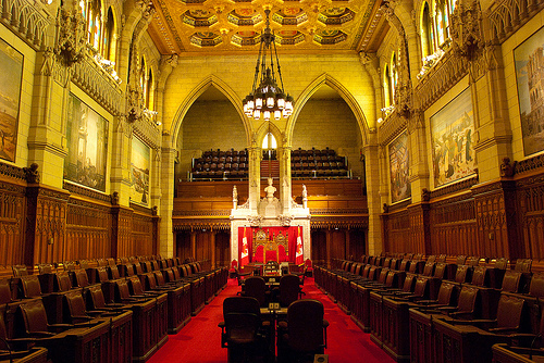 The Canadian Senate chambre (image: Johnath / flickr, Creative Commons)