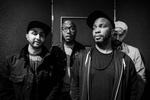 Fredua (Second from left) with Bad Rabbits